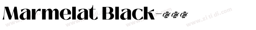 Marmelat Black字体转换